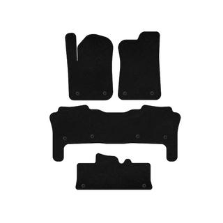 Deluxe Textile Floor Mats (3 Rows, Black) photo 1