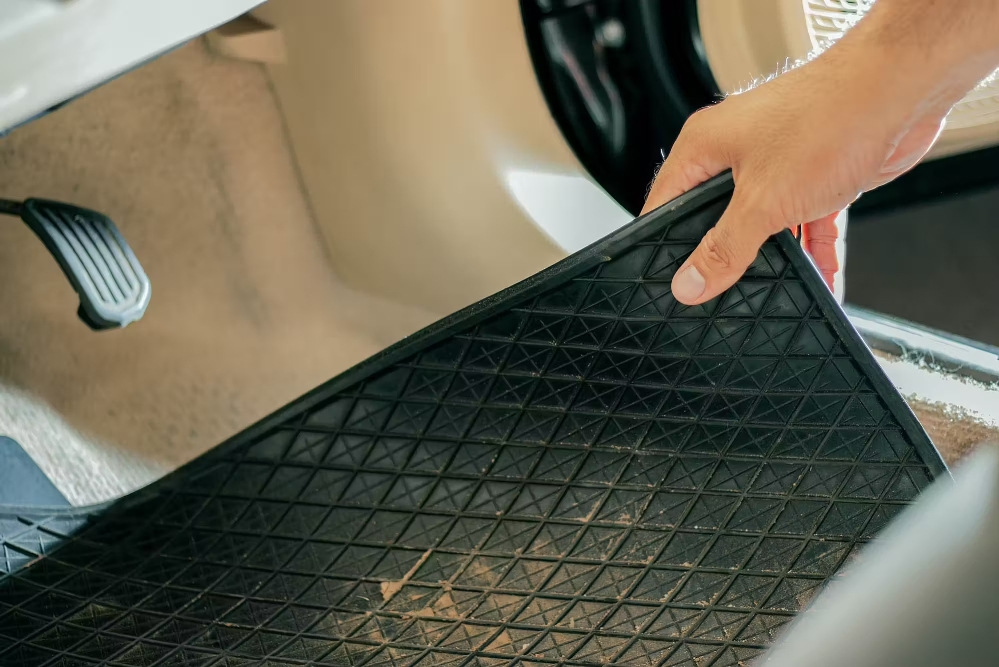 Why does moisture appear in the car?