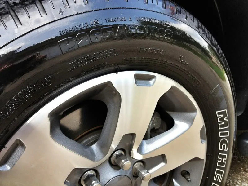 How can you blacken car tires at home?