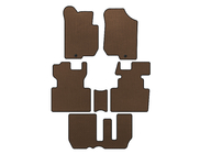 Kia Carens 1999-2012 EVA Floor Mats (2006-2012, 3 Rows, 7-Seater, Brown) photo 1