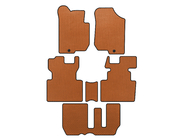 Kia Carens 1999-2012 EVA Floor Mats (2006-2012, 3 Rows, 7-Seater, Orange) photo 1