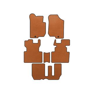 EVA Floor Mats (2006-2012, 3 Rows, 7-Seater, Orange)