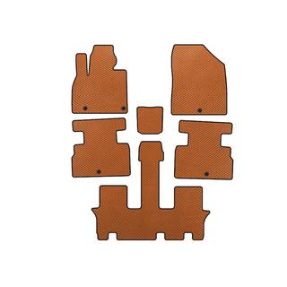 EVA Floor Mats (3 Rows, 7-Seater, Orange)