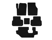 Land Rover Discovery Sport 2014- Textile Floor Mats Premium (2014-2019, 3 Rows, Black) photo 1