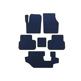 EVA Floor Mats (2014-2019, 3 Rows, Blue)