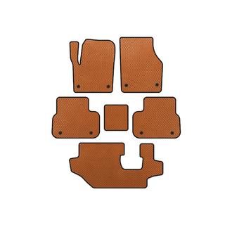 EVA Floor Mats (2014-2019, 3 Rows, Orange)