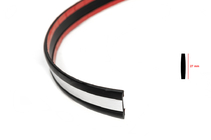 Clearance Black door molding with chrome strip by the meter sal16a (1 meter, 27 mm) photo 2