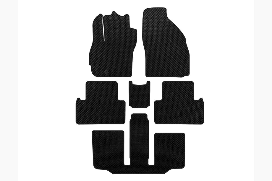 Mazda 5 2005-2009 EVA Floor Mats (3 Rows, 7-Seater, Black) Image