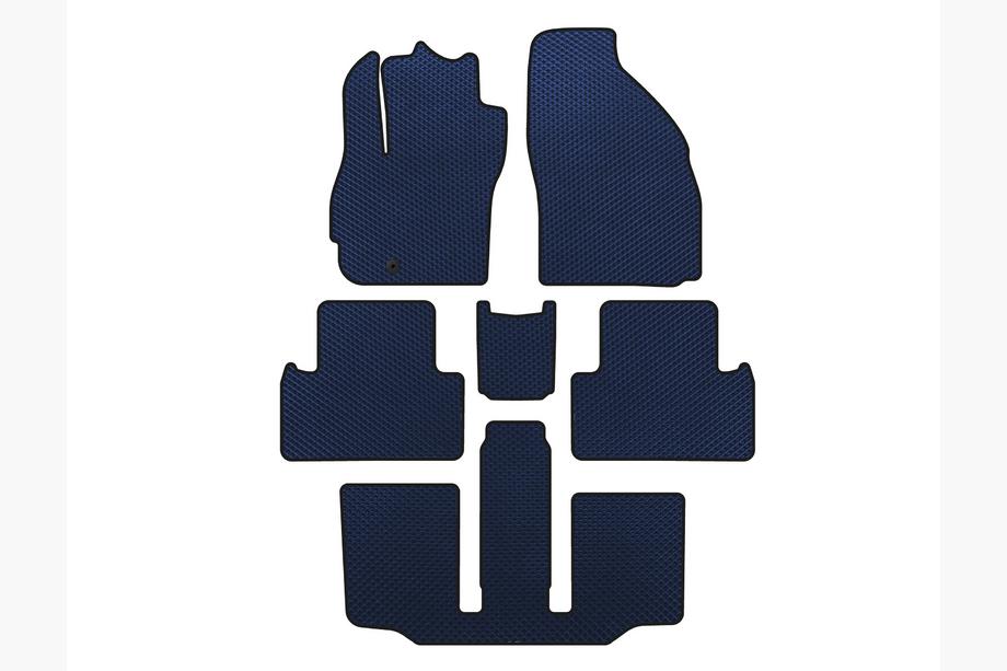 Mazda 5 2005-2009 EVA Floor Mats (3 Rows, 7-Seater, Blue) Image