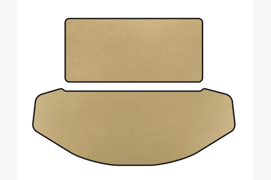 Mazda CX-9 2017- EVA Trunk Mat (Seat Back+Trunk, 7-Seater, Beige) Image