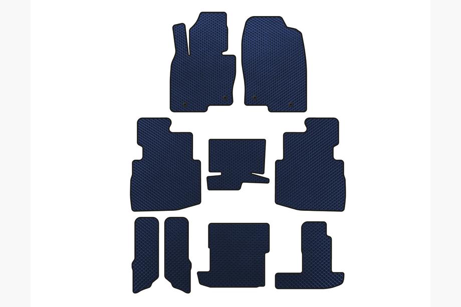 Mazda CX-9 2017- EVA Floor Mats (3 Rows, 7-Seater, Blue) Image