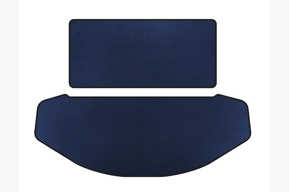 Mazda CX-9 2017- EVA Trunk Mat (Seat Back+Trunk, 7-Seater, Blue) Image