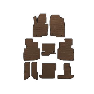 EVA Floor Mats (3 Rows, 7-Seater, Brown)