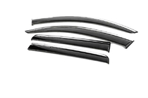 Mitsubishi Outlander 2012-2021 Window Deflectors with Chrome Trim Niken Luxury (4 pcs) photo 2