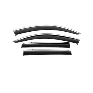 Window Deflectors with Chrome Trim Niken Luxury (4 pcs) photo 1