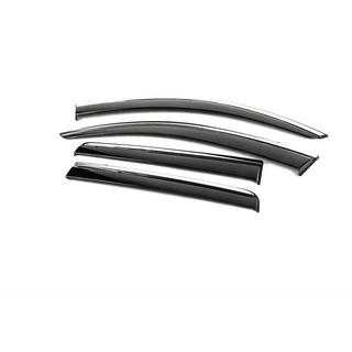 Window Deflectors with Chrome Trim Niken Luxury (4 pcs) photo 2