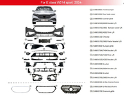 Mercedes E-сlass W214 2023- Front Bumper AMG-Line photo 2