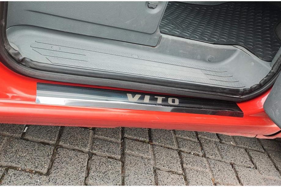 Mercedes Vito W639 2004-2014 Carmos Door Sill Protectors (2 pcs, Stainless Steel) Photo 1