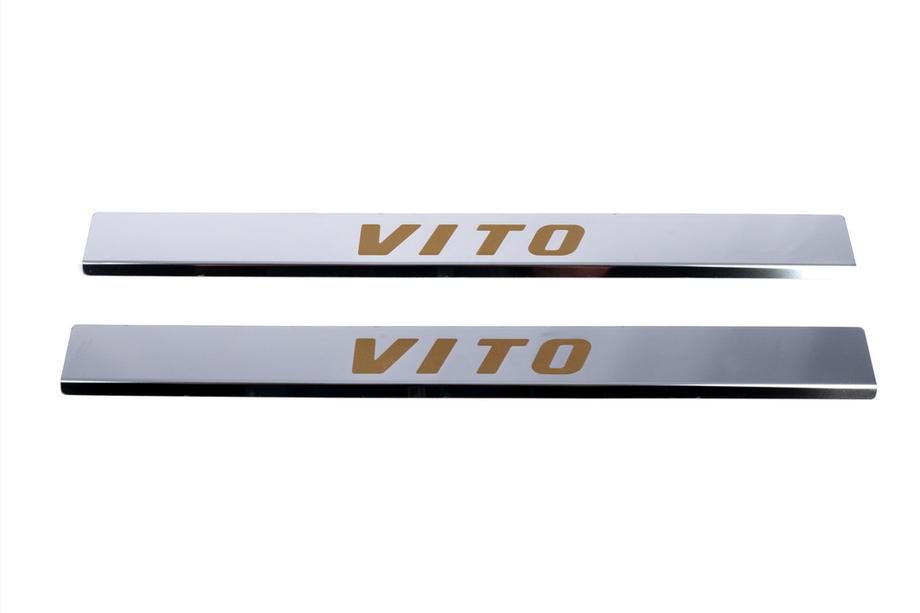 Mercedes Vito W639 2004-2014 Carmos Door Sill Protectors (2 pcs, Stainless Steel) Photo 3