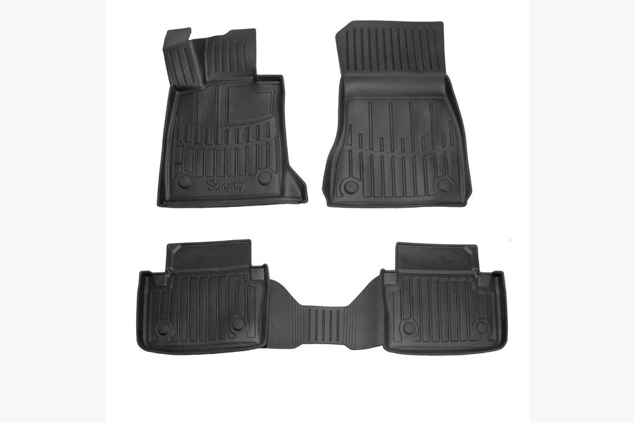 BMW 5/i5 Series G60/G60E/G61 2023- Rubber Floor Mats Stingray 3D (For G60E, 4 pcs) Image