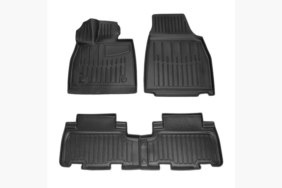 BYD Tang 2018- Rubber Floor Mats Stingray 3D (6 seats, 4 pcs) Image