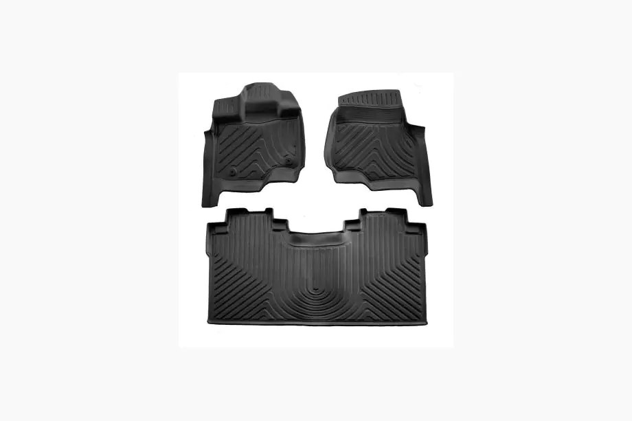 Ford F-150 2014-2021 Rubber Floor Mats Stingray 3D (Crew Cab, 3 pcs) Image