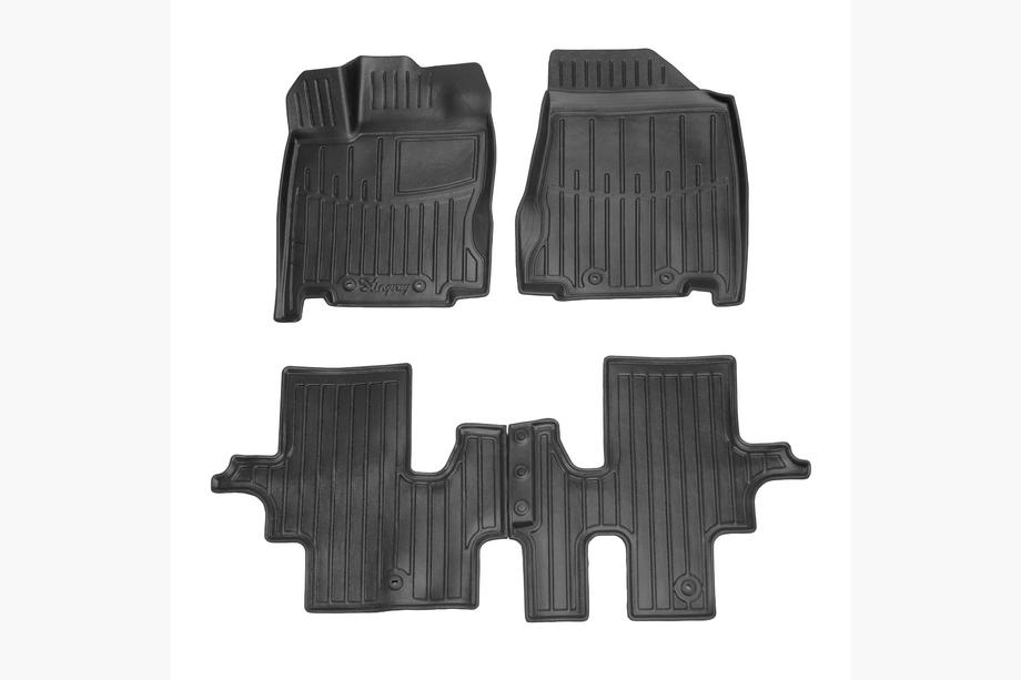 Infiniti QX60 2016-2021 Rubber Floor Mats Stingray 3D (7 Seats, 4 pcs) Photo 1