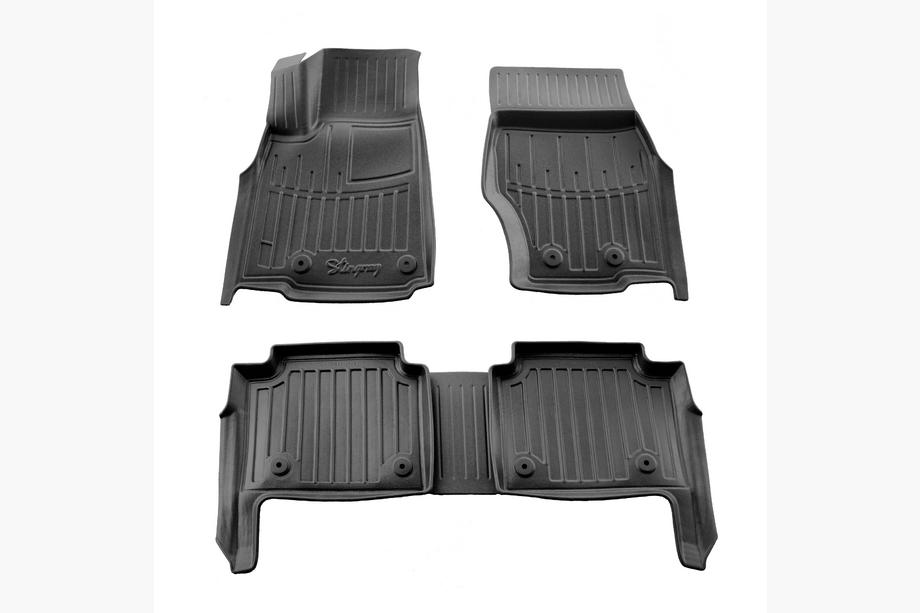 Jeep Grand Cherokee WL 2021- Rubber Floor Mats Stingray 3D (5 seats, 5 pcs) Image