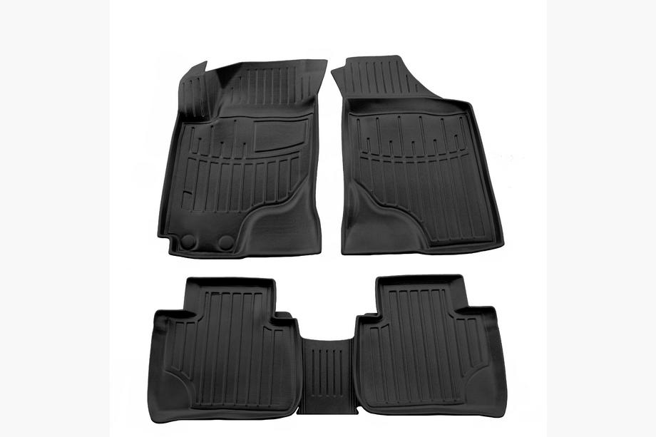 Kia Cerato 1 2004-2009 Rubber Floor Mats Stingray 3D (5 pcs) Image