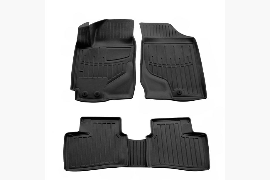 Kia Cerato 2 2010-2013 Rubber Floor Mats Stingray 3D (5 pcs) Image