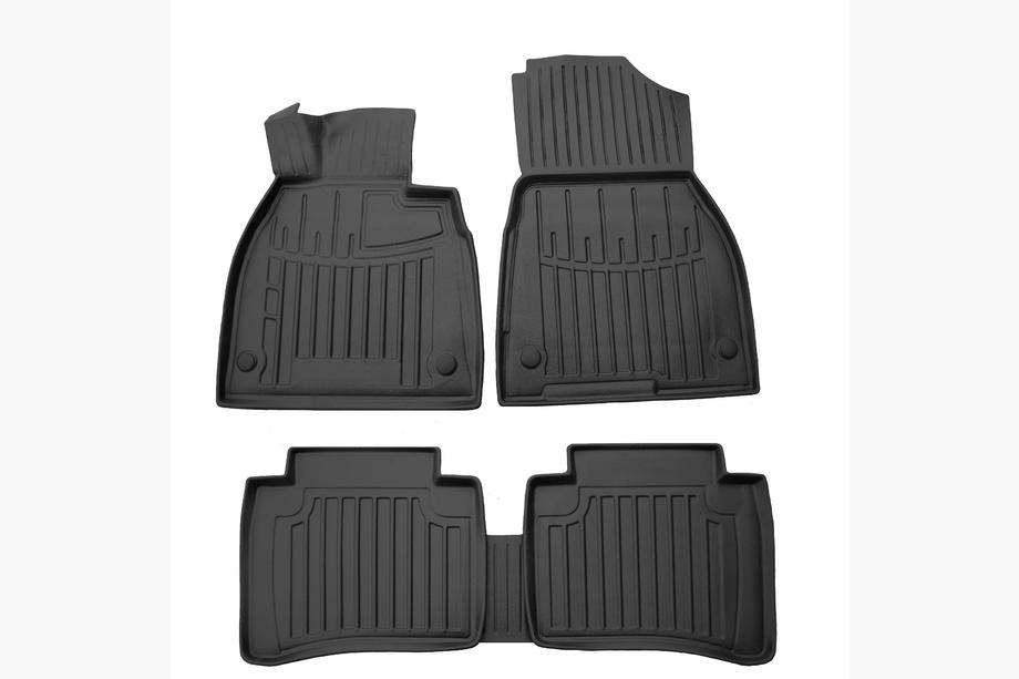 Mercedes EQS 2021- Rubber Floor Mats Stingray 3D (5 pcs) Image