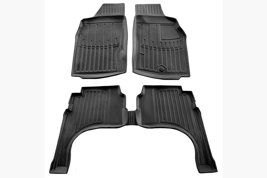 Mitsubishi L200 1996-2006 Stingray 3D Rubber Floor Mats Right-Hand Drive, 5 pcs Image