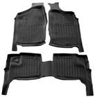 Nissan NP300 1999-2015 Rubber Floor Mats Stingray 3D (For Navara (D22), Right-Hand Drive, 3 pcs) photo 1