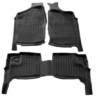Rubber Floor Mats Stingray 3D (For Navara (D22), Right-Hand Drive, 3 pcs)
