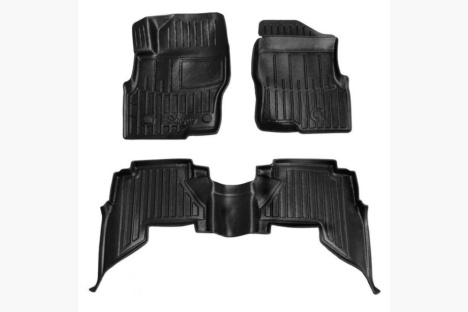 Nissan Pathfinder R51 2005-2014 Stingray 3D Rubber Floor Mats (3 pcs) Image