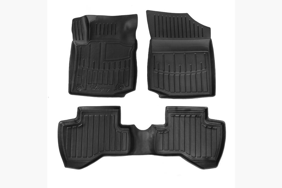 Peugeot 107 2005-2014 Stingray 3D Rubber Floor Mats (3 pcs) Image