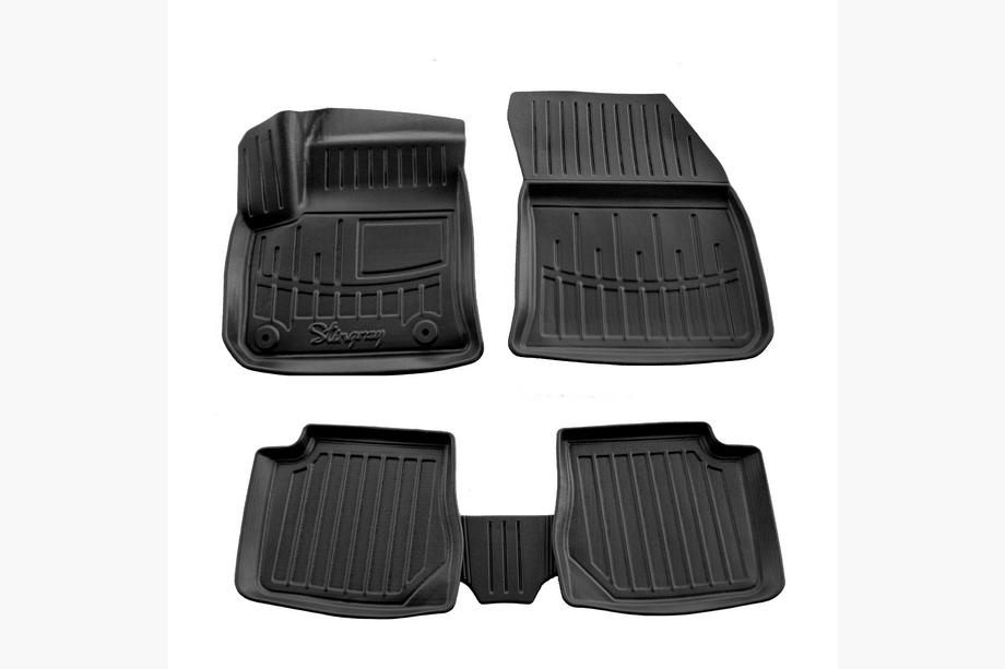 Peugeot 2008 2019- Rubber Floor Mats Stingray 3D (Electro, 5 pcs) Image