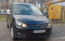 Volkswagen Caddy 2010-2015 Winter cover for grille (lower) Matte photo 1