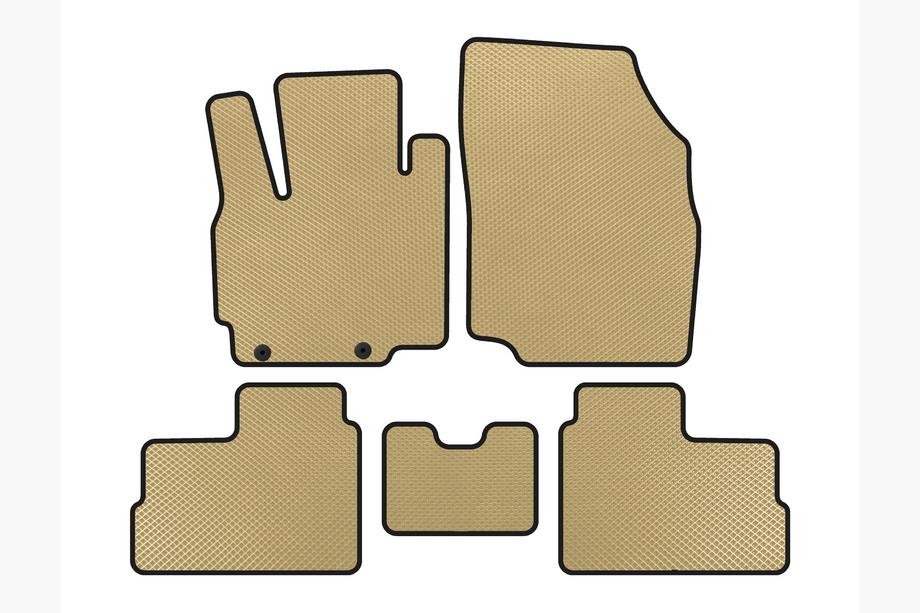 Mitsubishi Space Star/Mirage 2012- EVA Floor Mats (for Space Star, 2012-2016, HB, Beige) Image