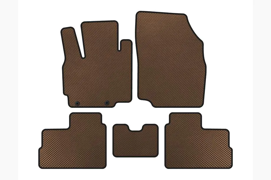 Mitsubishi Space Star/Mirage 2012- EVA Floor Mats (for Space Star, 2012-2016, HB, Brown) Image