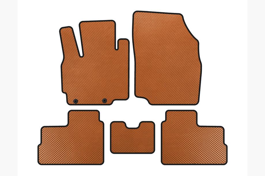 Mitsubishi Space Star/Mirage 2012- EVA Floor Mats (for Space Star, 2012-2016, HB, Orange) Image