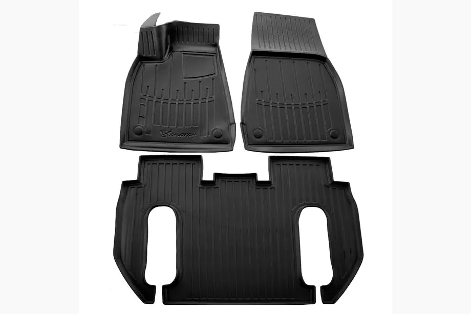 Fiat Sedici 2006-2014 Rubber Floor Mats Stingray 3D (6-seater, 3 pcs) Image
