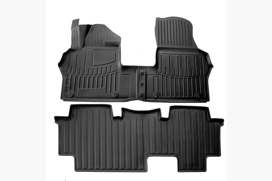 Volkswagen ID BUZZ 2022- Rubber Floor Mats Stingray 3D (5-seater, 3 pcs) Image
