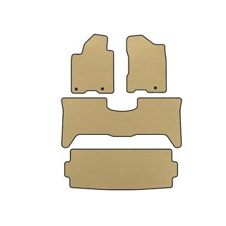 EVA Floor Mats (3 Rows, 2003-2008, Beige) Nissan Armada 2003-2015