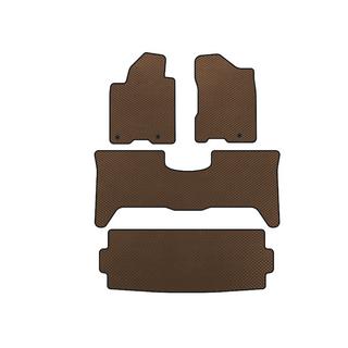 EVA Floor Mats (3 Rows, 2003-2008, Brown) Nissan Armada 2003-2015