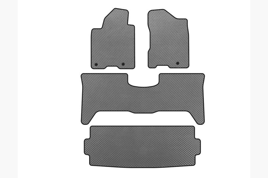 Nissan Armada 2003-2015 EVA Floor Mats (3 Rows, 2003-2008, Gray) Image