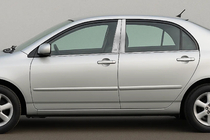 Toyota Corolla 2002-2007 Chrome Pillar Covers (4 pcs, Stainless Steel) photo 1
