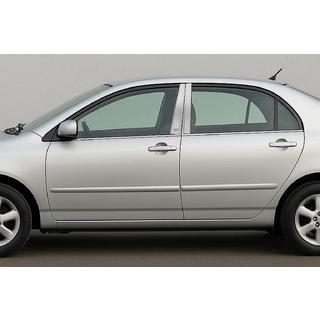 Chrome Pillar Covers (4 pcs, Stainless Steel) Toyota Corolla 2002-2007 photo 1