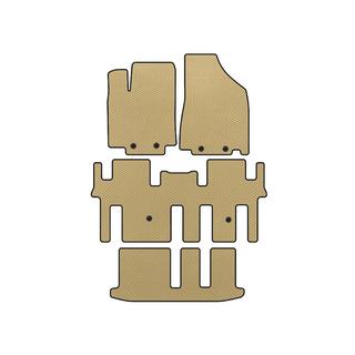 EVA Floor Mats (3 Rows, Beige)