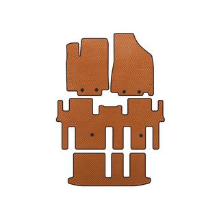 EVA Floor Mats (3 Rows, Orange)